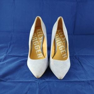 Suede Periwinkle Blue Pumps